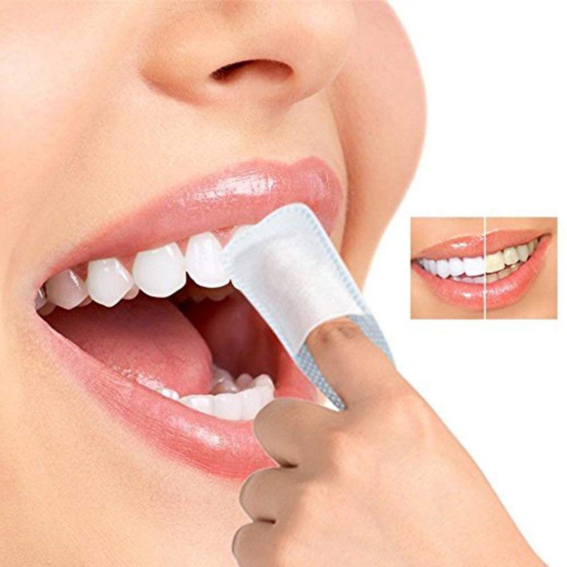 UNIQUE2U 100pcs Disposable Textured Deep Cleaning Teeth Wipes Finger Brush Oral Brush Clean Wipes - Image 5